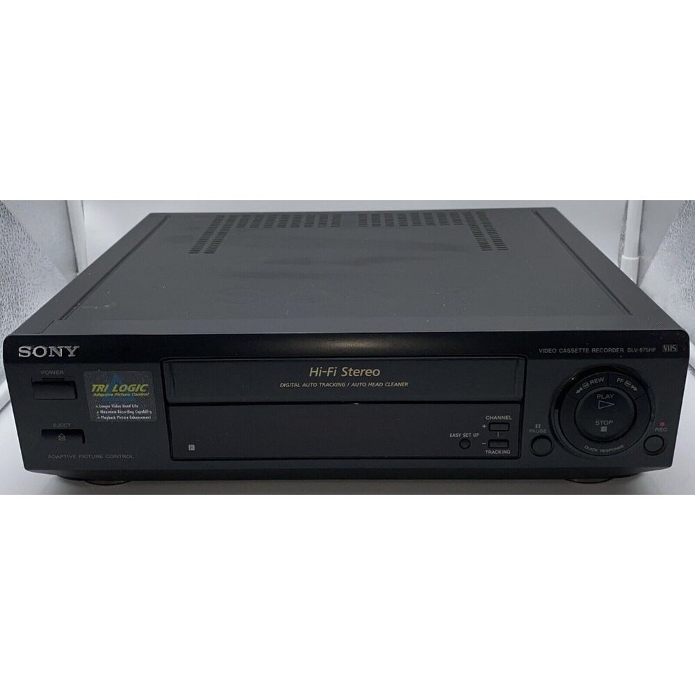 SONY SLV-675HF 4 Head VCR Recorder VHS Video Player No Remote For Parts Untested